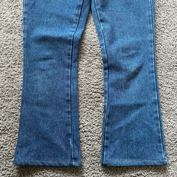 Attico Cropped Kick Flare Jeans - Picture 6 of 8
